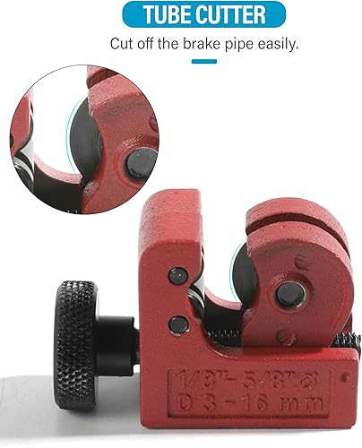 Miniatura 4 de YAKEFL - Kit de herramientas de abocinación de línea de freno, accesorios de automóvil, herramienta de frenado, herramienta de freno con