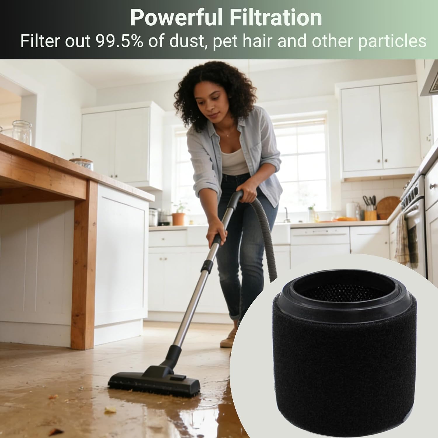 4 Pack Replacement for VF3700 Ridgid Shop Vac Filters 3-4.5 Gallon, Wet Application Foam Filter Fit WS0301VA WS0400DE WS14045
