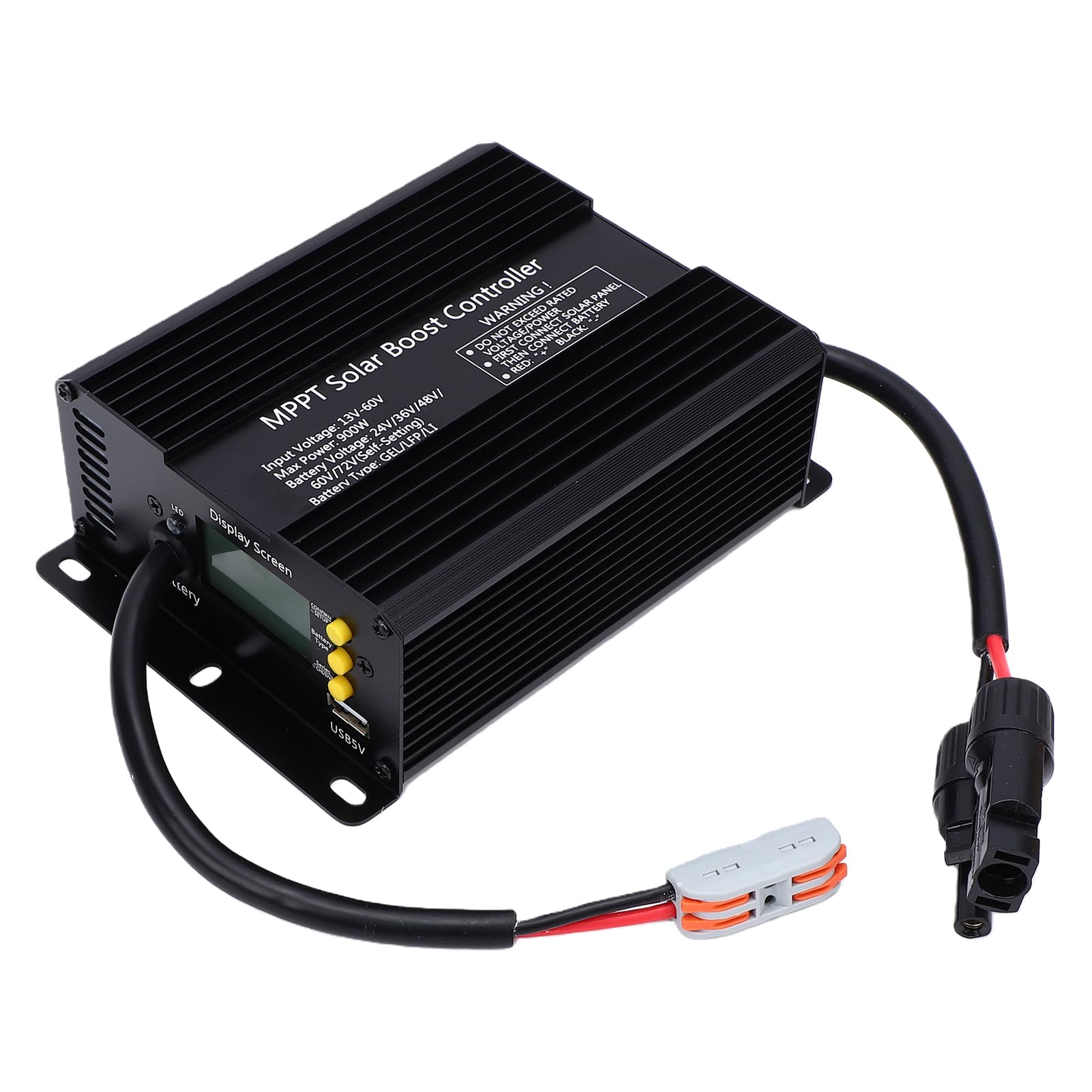 Cargador Solar MPPT Inteligente Controlador de Carga Solar de Alta Eficiencia para Vehículos Recreativos Solares y Sistemas Almacenamiento Doméstico (900w)