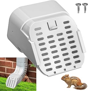 Lebenwell 3x4 Type-A Gutter Downspout Connector with Leaf Guard & Debris Filter - Easy Install for Clog-Free Drainage
