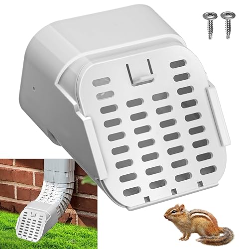 3"x4" Type-A Gutter Downspout Connector, Outlet Filter and Leaf Guard