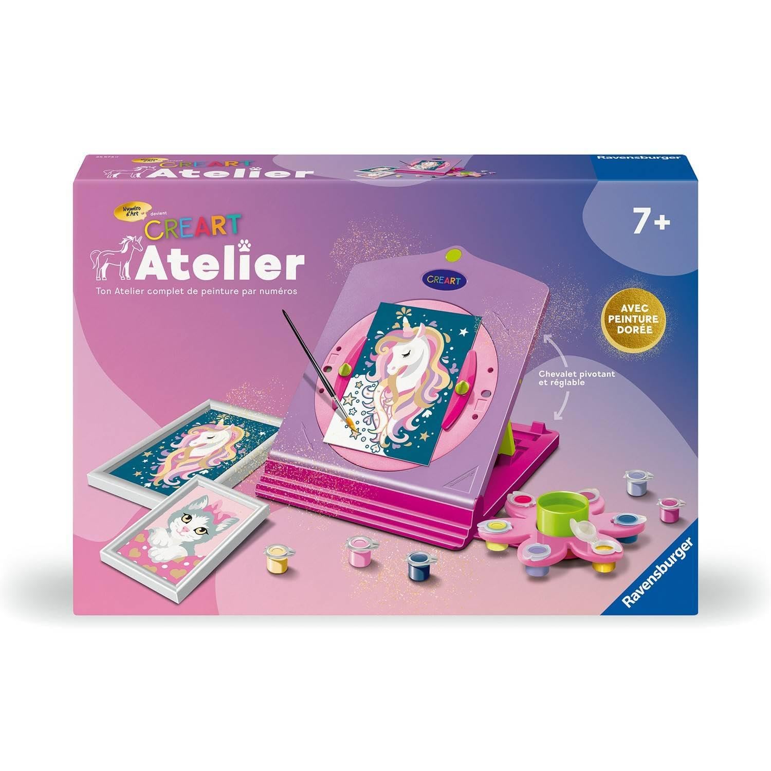 Ravensburger CreArt Atelier - Numer sztuki - Kreatywny wypoczynek - Zestaw do malowania po numerach - Od 7 lat - 25574