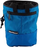 Black Diamond Mojo Zip Chalk Bag Medium/Large Ultra Blue - Durable Climbing Chalk Bag with Zipper Pocket & Quick-Release Belt