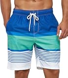 Mens Swimming Shorts Quick Dry Beach Trunks Swimwear with Mesh Lining