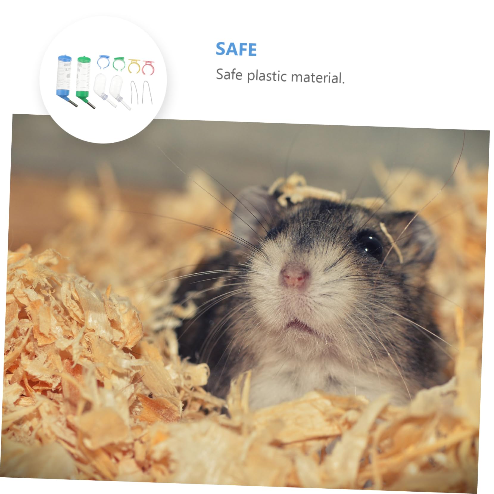 Kisangel 12stücke Kleintier-wasserflasche Hamster Meerschweinchen Chinchilla Auslaufsicherem Kugelkopf Transparentes Design Zur Wasserstandskontrolle Für Tägliche Nutzung