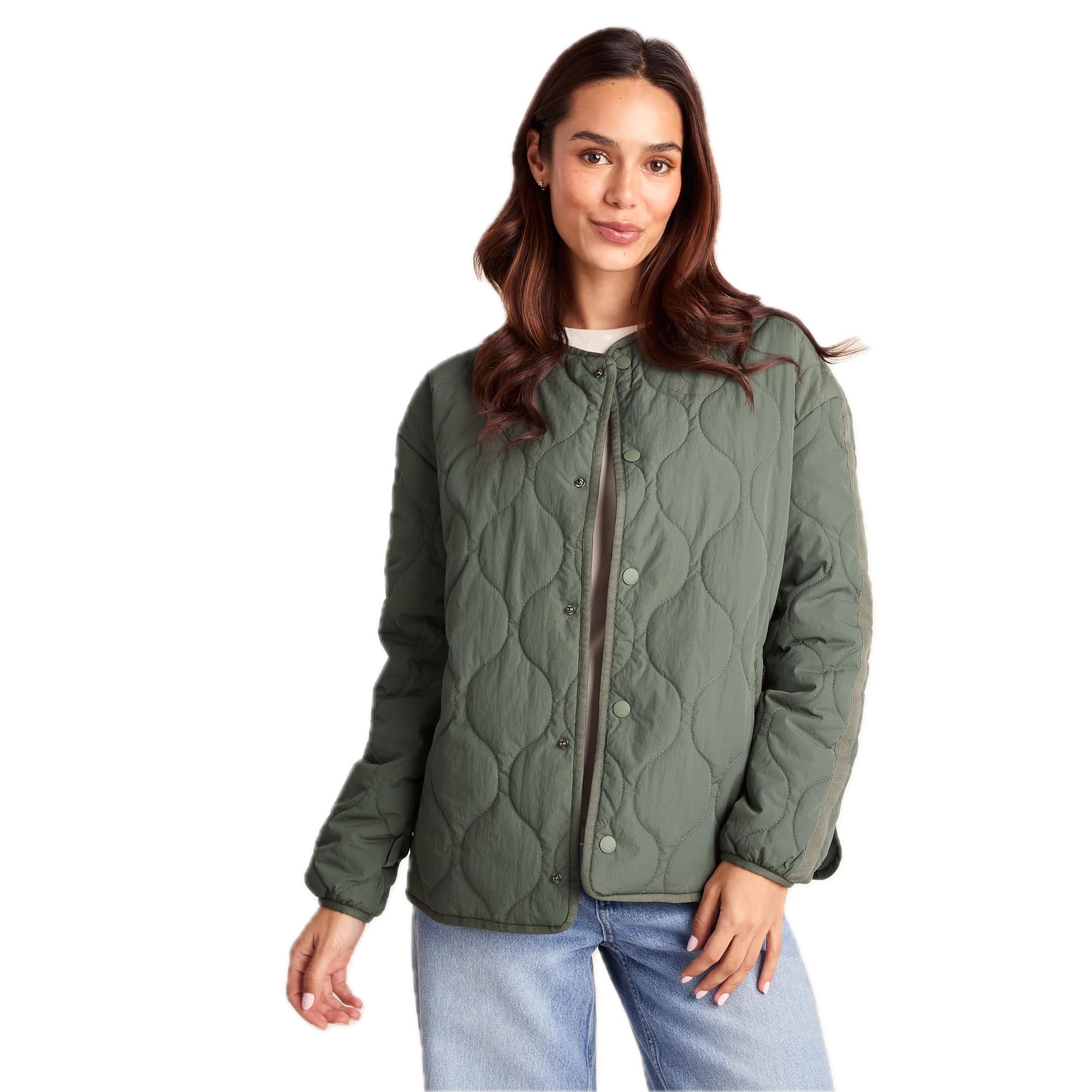 TOG24 Cleadon Womens Quilted Jacket, A-Line, Onion Baffling, Warm, Water Repellent, Insulated Layer, Customisable Coat