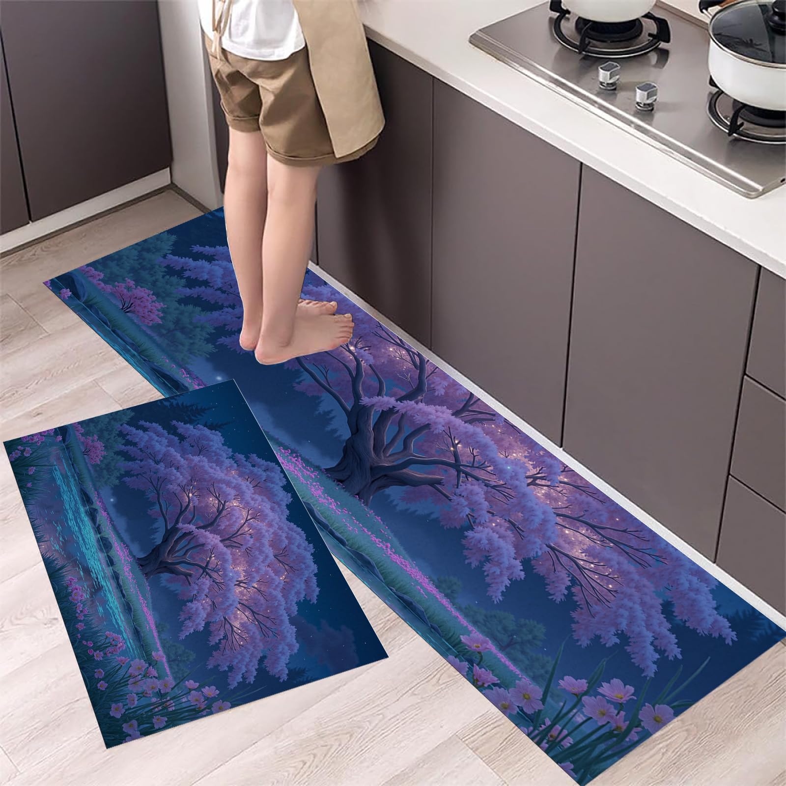 Alfombras y tapetes de cocina estilo artístico para llenar de calma tu hogar