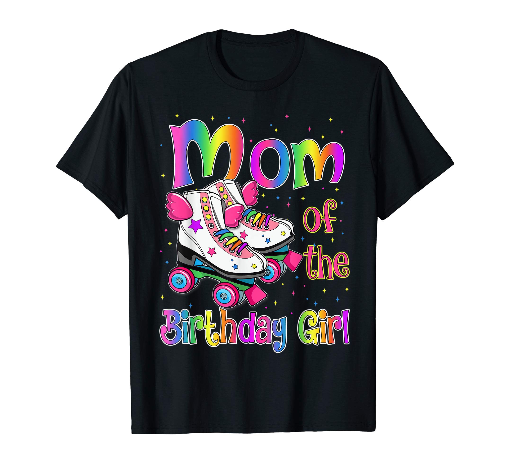Colorful Roller SkateMom Birthday Rolling Skate Birthday family Party T-ShirtOEKO-TEX STANDARD 100