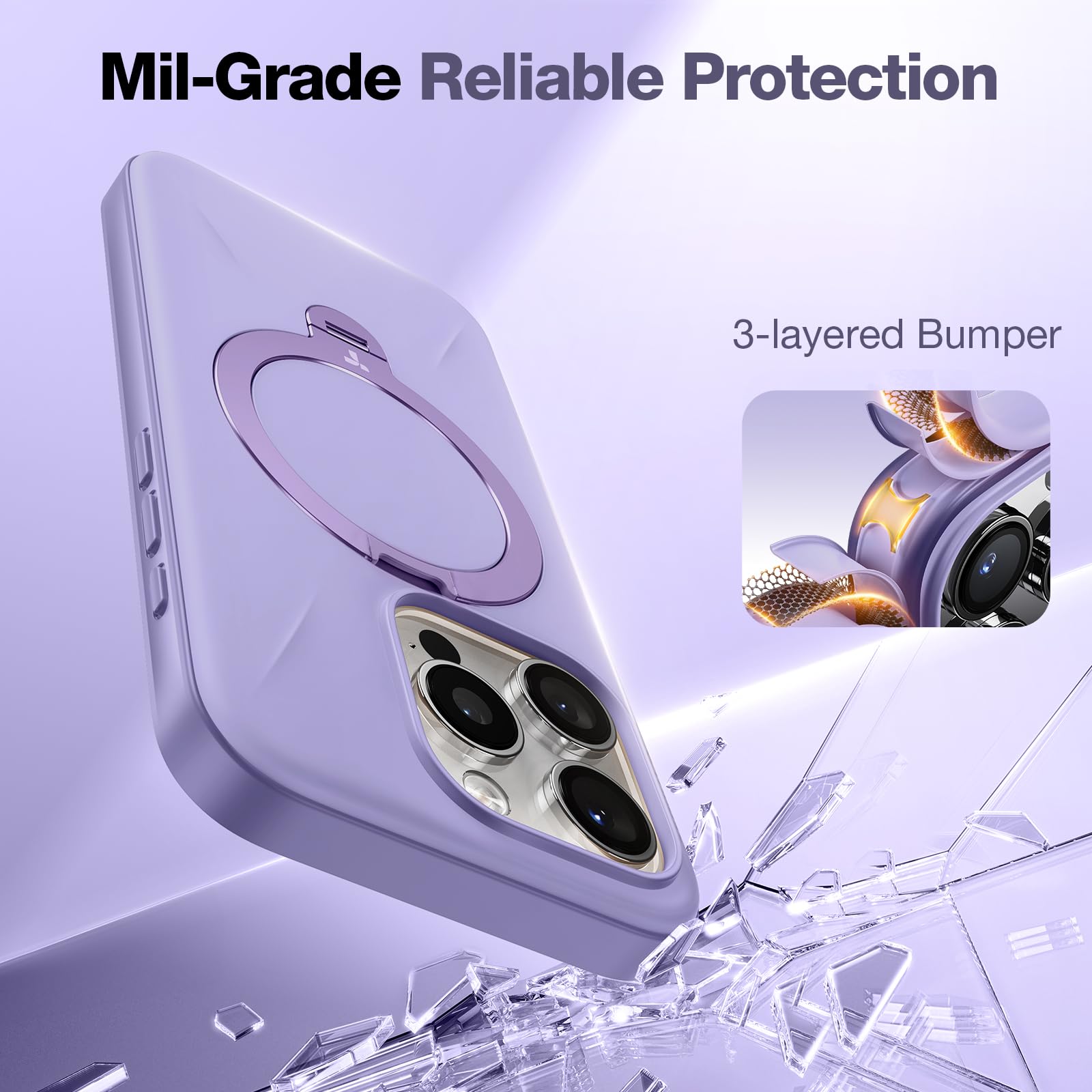 Amazon.com: TORRAS 360° Spin Mag Stand for iPhone 16 Pro Max