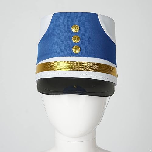 Miniatura 1 de Sombrero Majorette para niños, sombrero de soldado de juguete, sombrero de banda de tambor, sombreros de batería para niño y niña, sombrero de