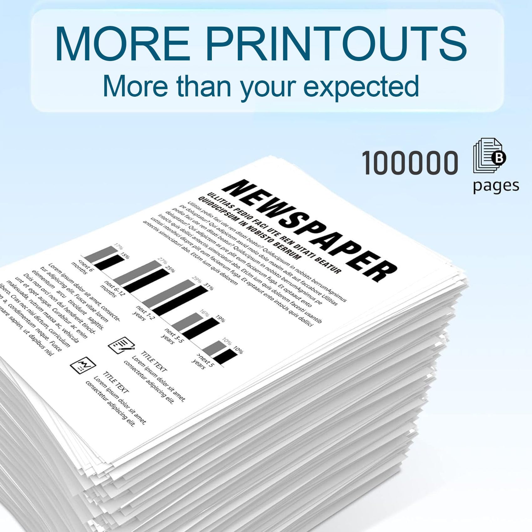 Unità tamburo per MS710 MS711 MS810 MS811 MS812 Compatibile Tamburo di stampa 62D0ZA0 per Lexmark MX710 MX711 MX810 MX811 MX812 Stampanti Alta resa 100.000 pagine,2PC-Black