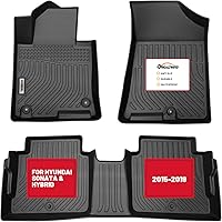 Vista 1 de orealtrend - Alfombrillas de coche compatibles con Hyundai Sonata 9ª generación 2015-2019, revestimientos de suelo de alta resistencia, protección