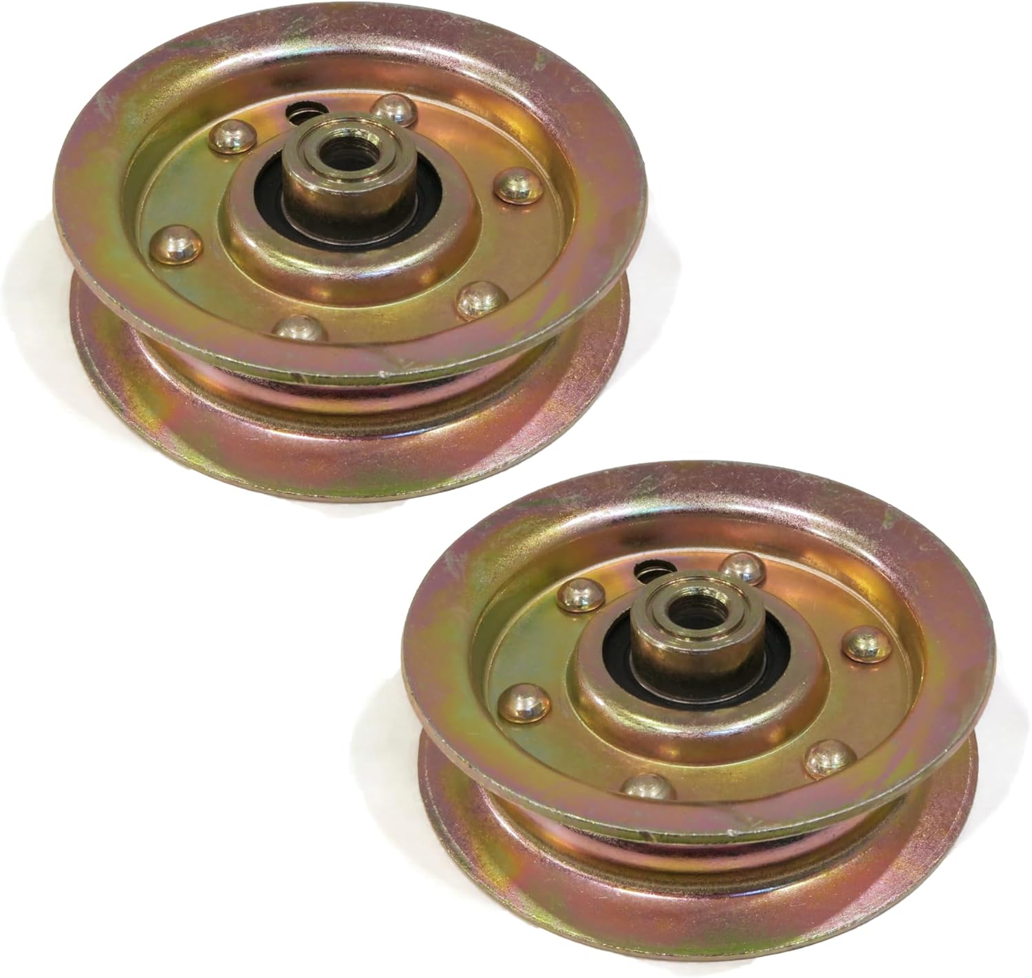2 Pack AYP Sears Poulan Flat Idler Pulley 173438 131494 Husqvarna 532173438 ;#by:lees24