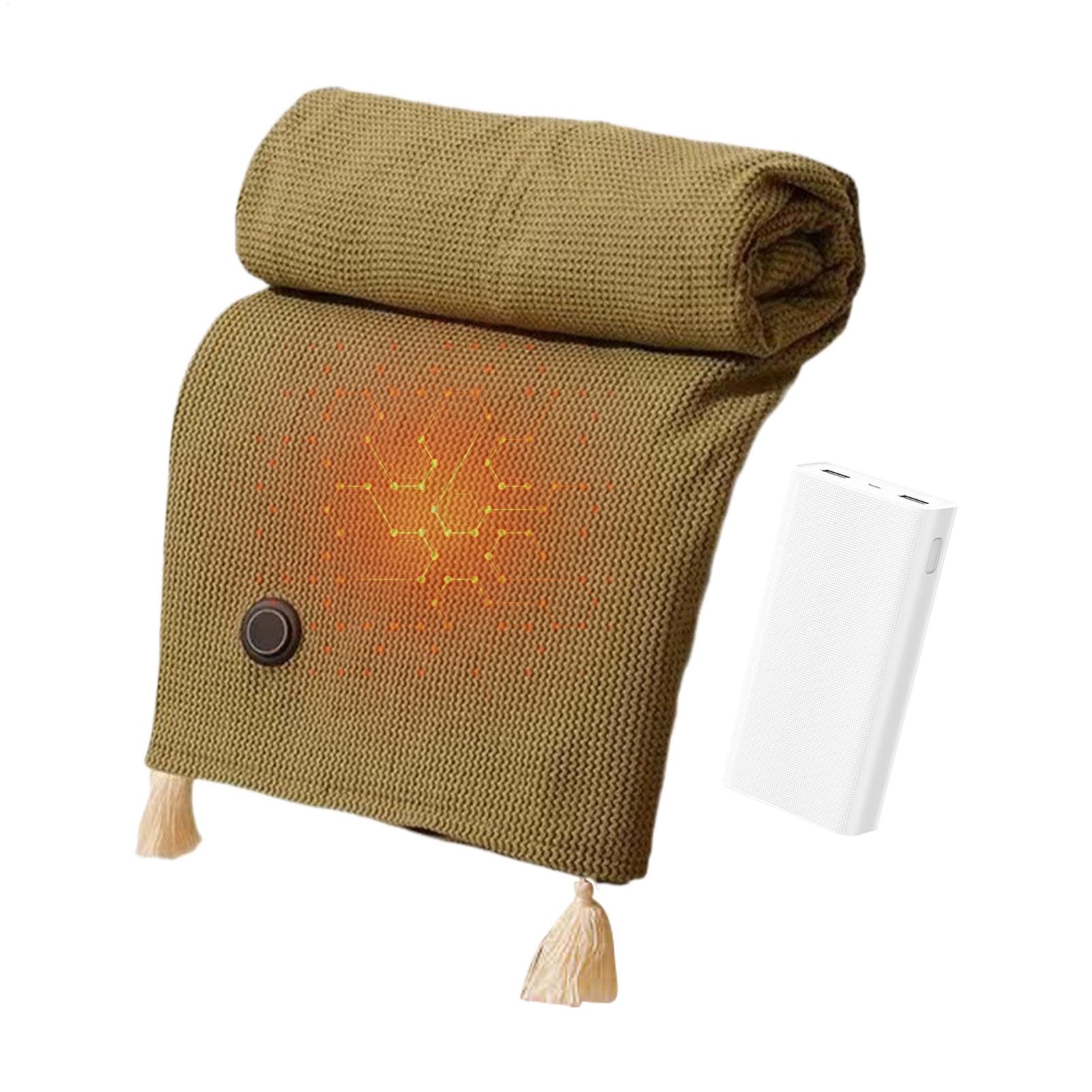 Châle chauffant enveloppant portable Teksome avec couverture électrique intégrée
