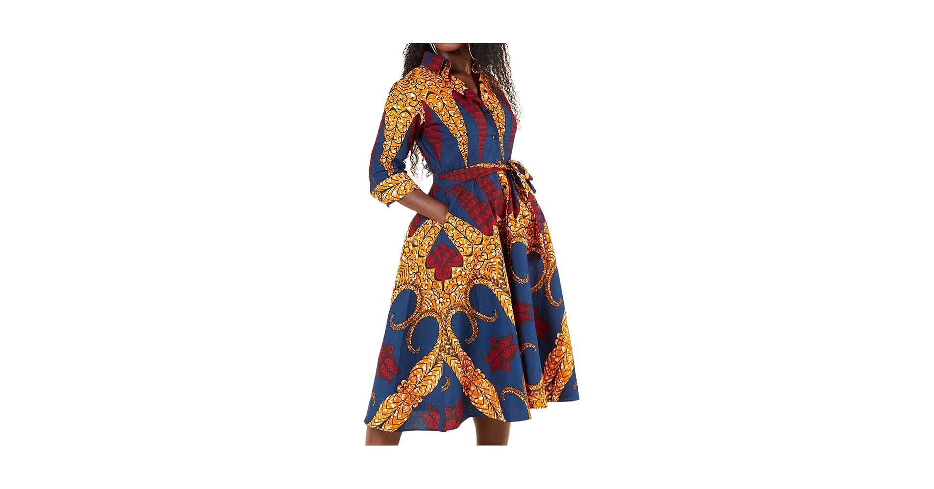 Amazon.com: African Print Dresses for Women, High Waist