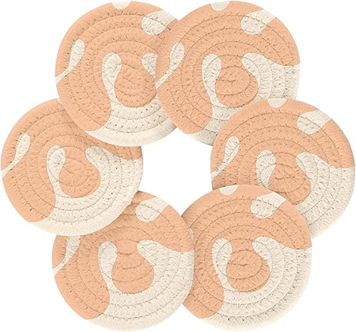 Miniatura 2 de Drink Coasters Absorbent and Holder Set of 6 Office Coasters for Drinks Cotton Coasters Posavasos para Mesa 2176999