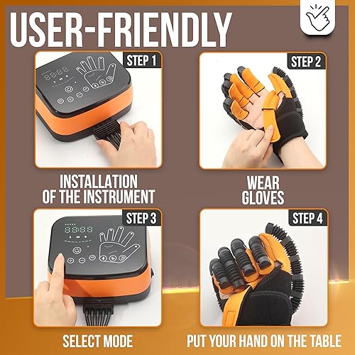 Miniatura 3 de Linkox - Guantes robot de rehabilitación de manos  Guante de mano robot para pacientes con accidente cerebrovascular, parálisis y artritis  Incluye