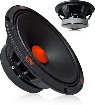 STX Audio STX80PXi 8-Inch Super Midrange Speaker - 720W RMS, 1800W Max, 4 Ohm, 97 dB Sensitivity, 1.75-Inch Voice Coil, 40 oz Ferrite Magnet, Single Pro Car Audio Driver