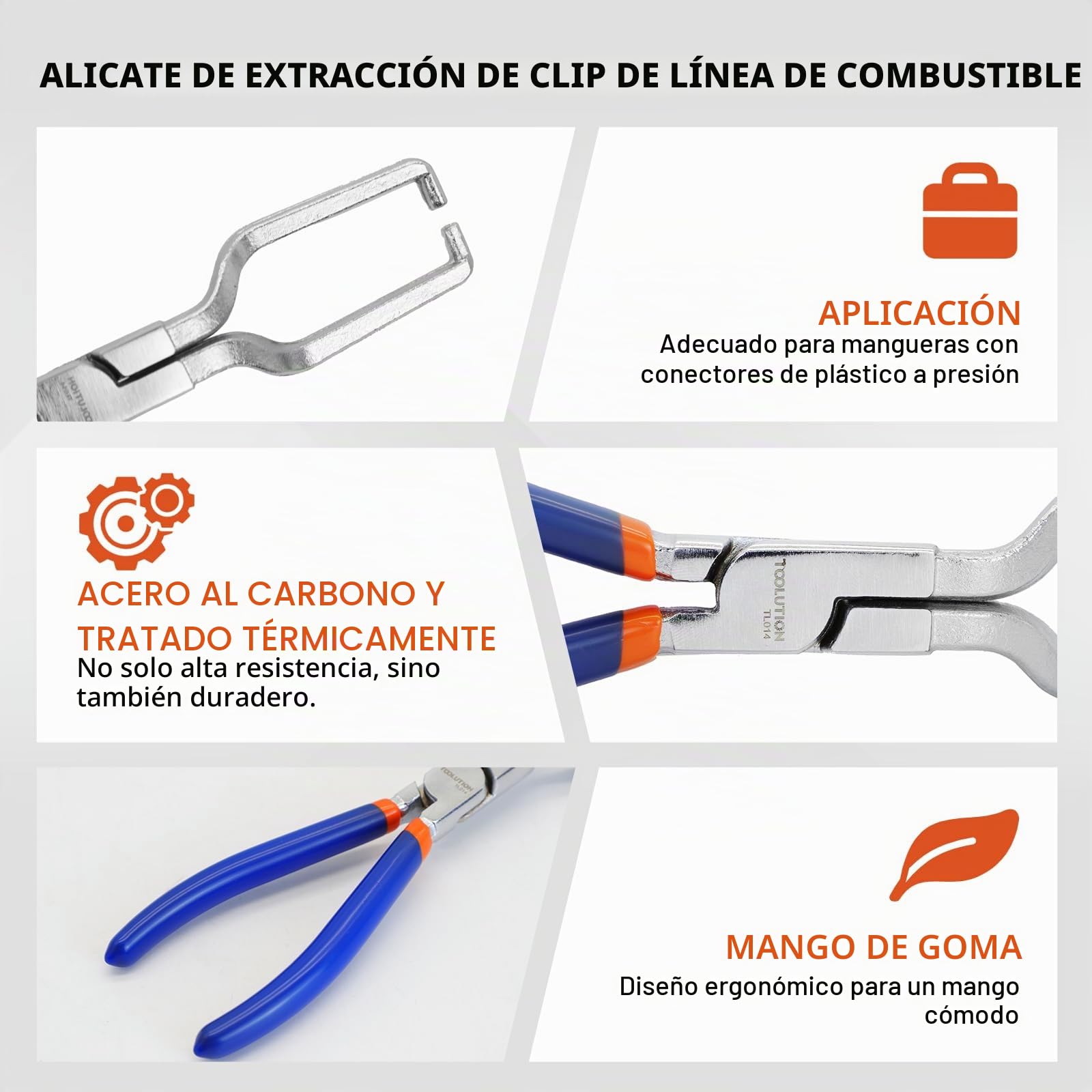 Juego de 3 Alicates Desconexión 9" y Línea de Combustible Coche | Alicate eléctrico 9", herramienta de línea de combustible y alicate para abrazaderas de manguera. Para reparación de coches.