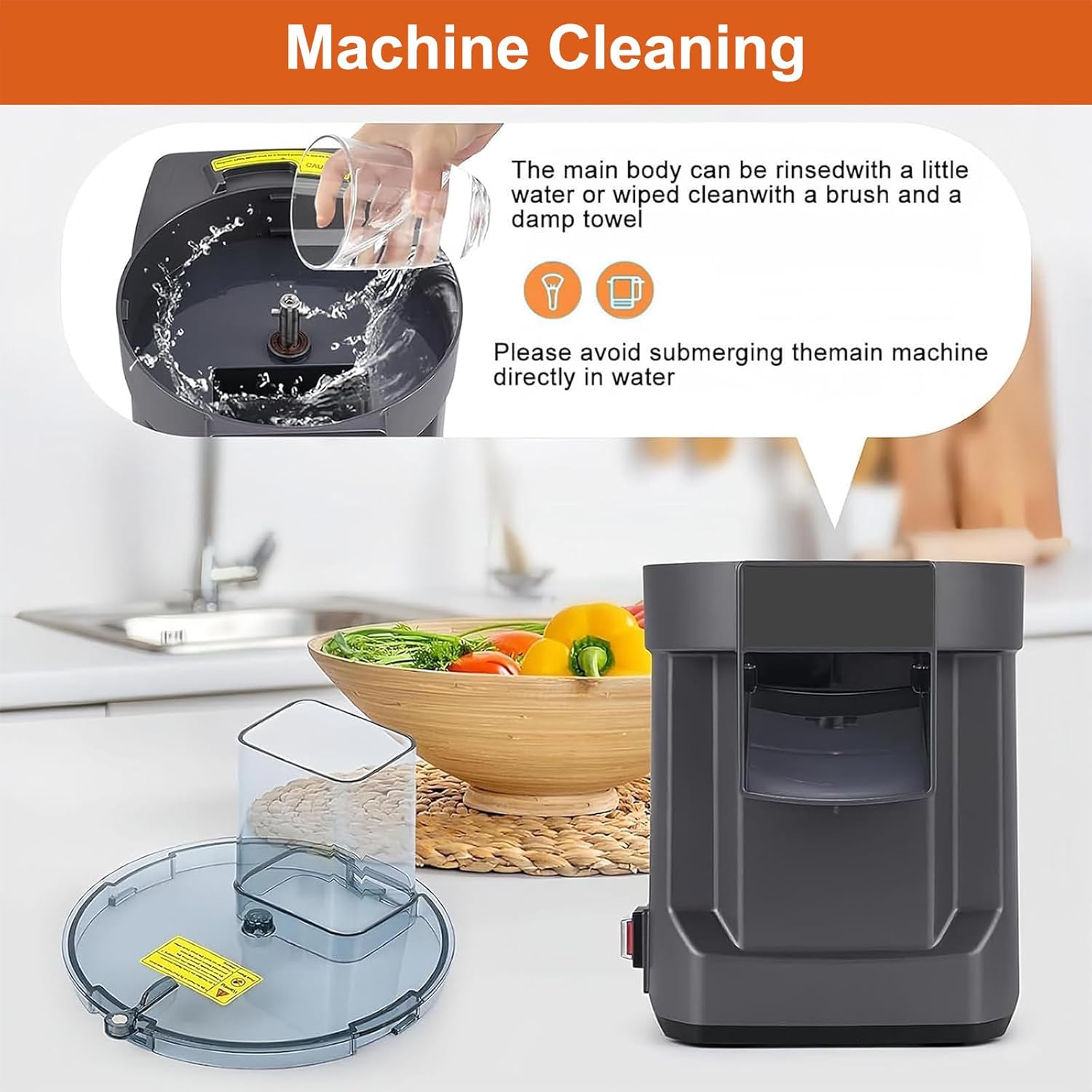 Electric Vegetable Slicer Shredder Dicer & Chopper - Commercial Food Processor for Home & Kitchen Use, Heavy-Duty Black Vegetable Chopper, Fast & Efficient Food Prep Tool