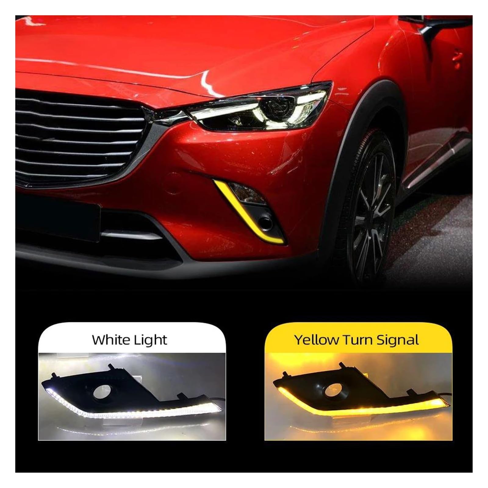 Amazon | マツダ用 CX-3 CX3 2015-2019 2020 車点滅 2 個車 DRL