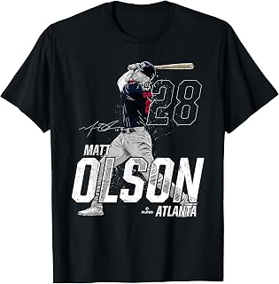 Dynamic Pose Matt Olson Atlanta Baseball MLBPA T-Shirt