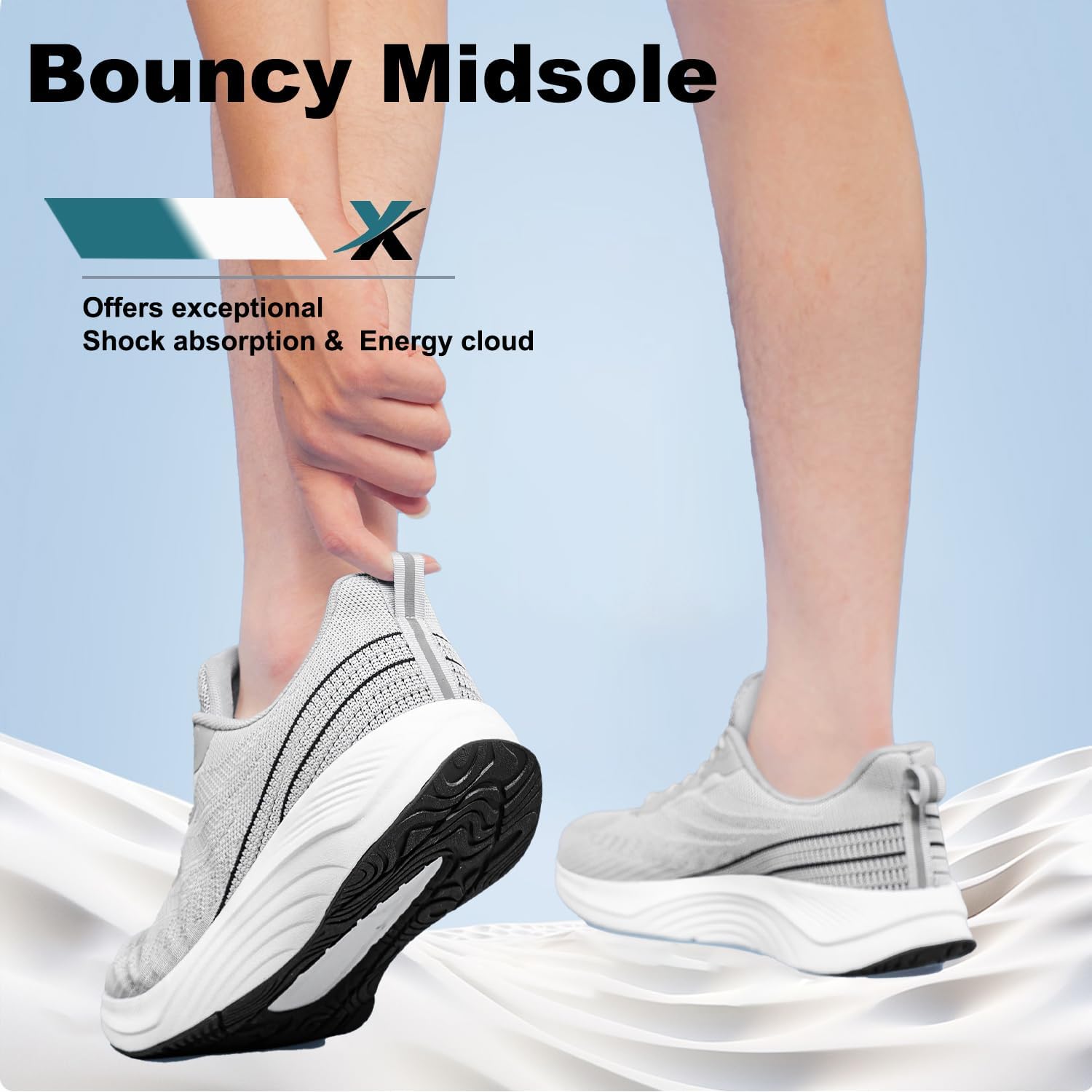 YHOON Walking Shoes Women Comfort Running Tennis Athletic Gym Workout Cross Training Slip on Sneakers