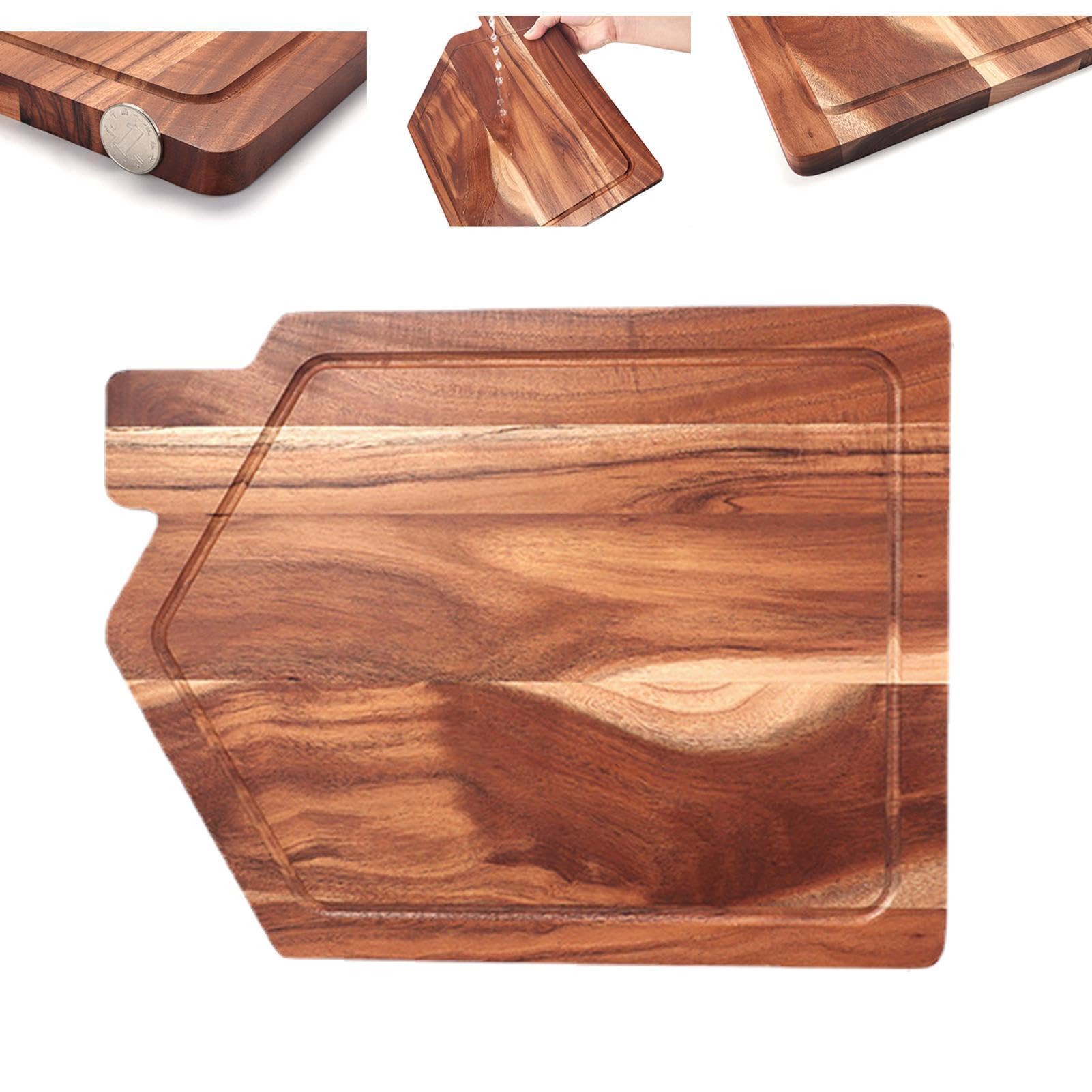 Tagliere in legno per , tagliere creativo da cucina con per succo, tagliere, tagliere per carne, tagliere a forma di cabina in legno per cucinare carne, verdure, frutta