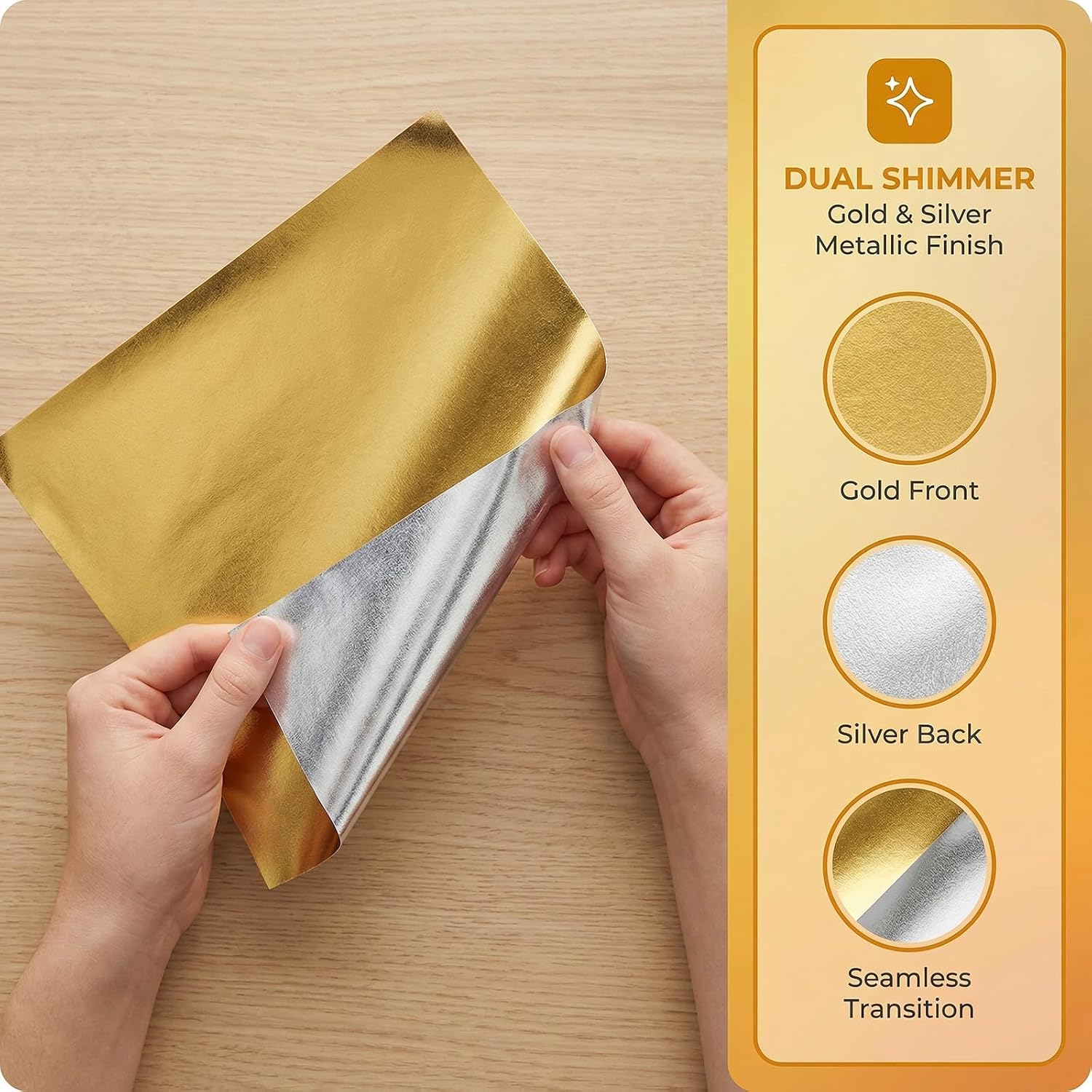 30Pcs Metal Embossing Foil Sheets Kit Gold/Silver Tin Aluminum Art Paper for Crafts Decorative DIY Handmade CarvingTool