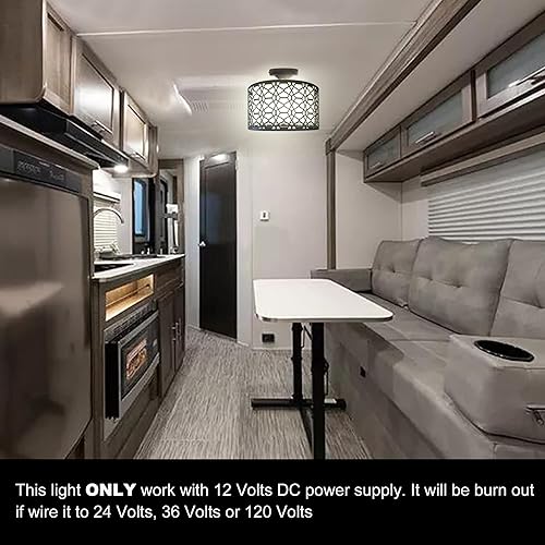 Miniatura 9 de Facon Lámpara colgante de mesa de comedor de 11 pulgadas con interruptor y 2 bombillas LED reemplazables, lámpara decorativa de comedor de tela,