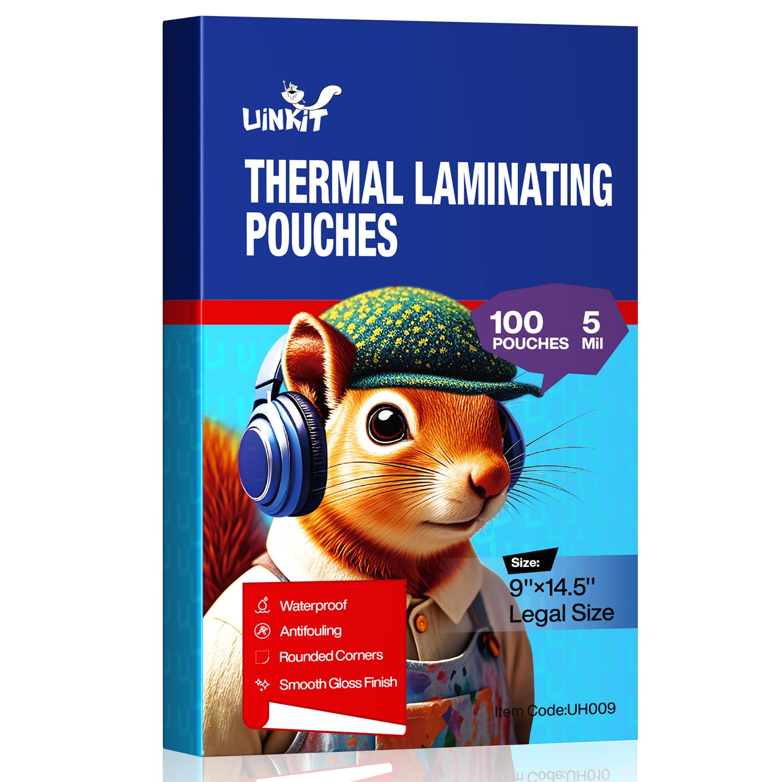 Uinkit Legal Size Laminating Pouches 9X14.5inches Hold 8.5X 14inches Sheets 5mil for Extra Protection 100Pack Clear Glossy Thermal Laminating Sheets Laminator Pockets image 6