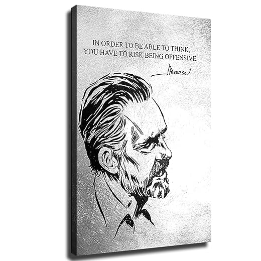 Jordan Peterson Offensive Inspirational Quotes Poster Canvas Print Wall Art Modern Classroom Kitchen Bedroom Room Aesthetics Decoration Boys Women Gift Unframed and Fram (12×18inch-No Framed)