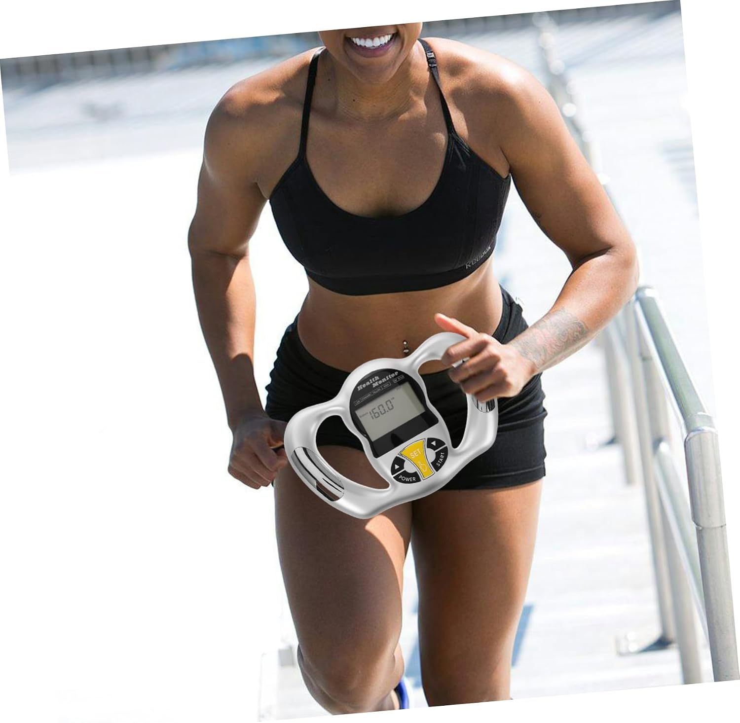 Monitor Digital Scale for Accurate Measurement and Bmi Analysis Lightweight Handheld Fat Loss Calculator for Fitness and Health Assessment