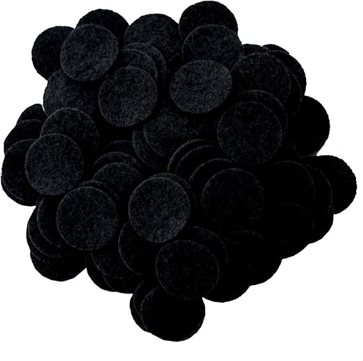 Playfully Ever After Black Craft Felt Circles (3/4 Inch - 150pc)