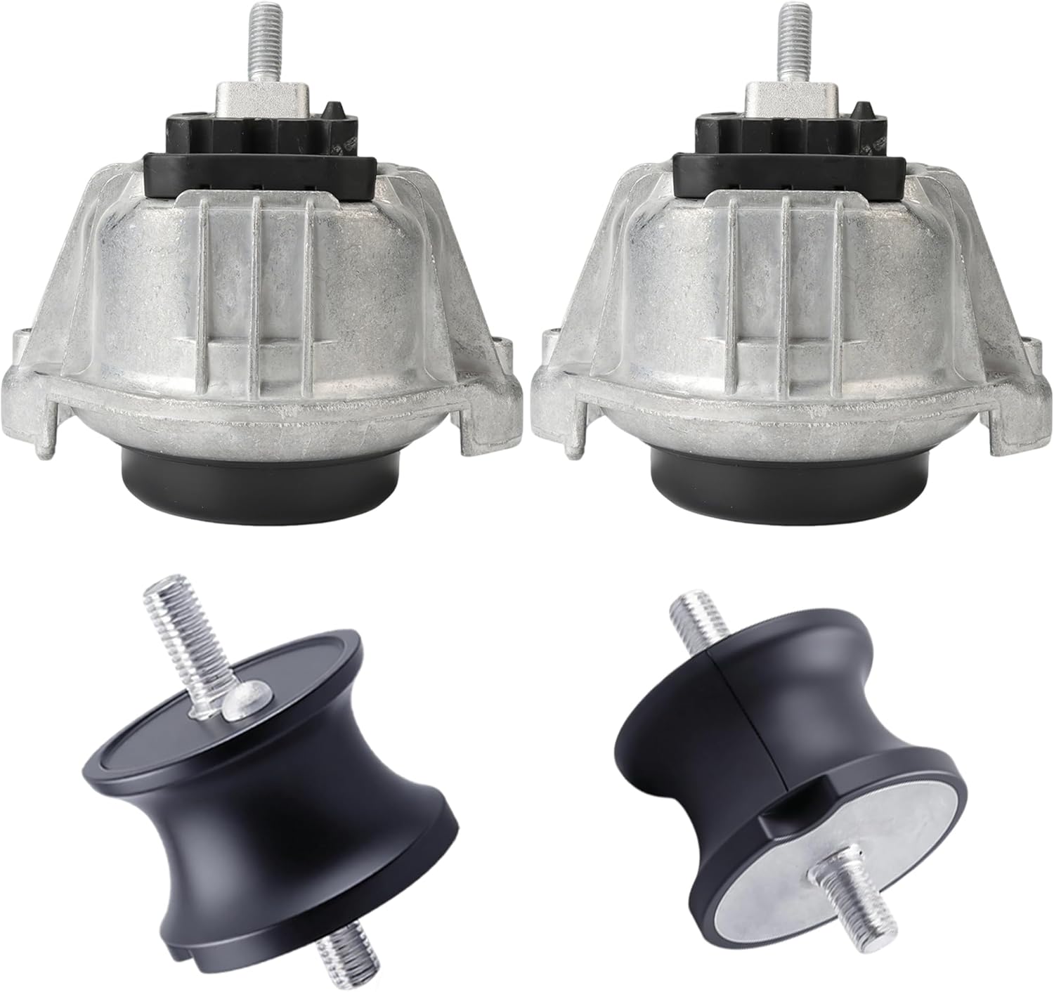 4PCS Engine & Transmission Motor Mount Left Right Set for BMW 128i 2008-2013, 325i 2006-2015, 328i 2007-2013, 330i 2006, X1 2012-2015, Z4 2009-2016, 2.0L/3.0L, Replaces OE# 22116760330, 22316799331