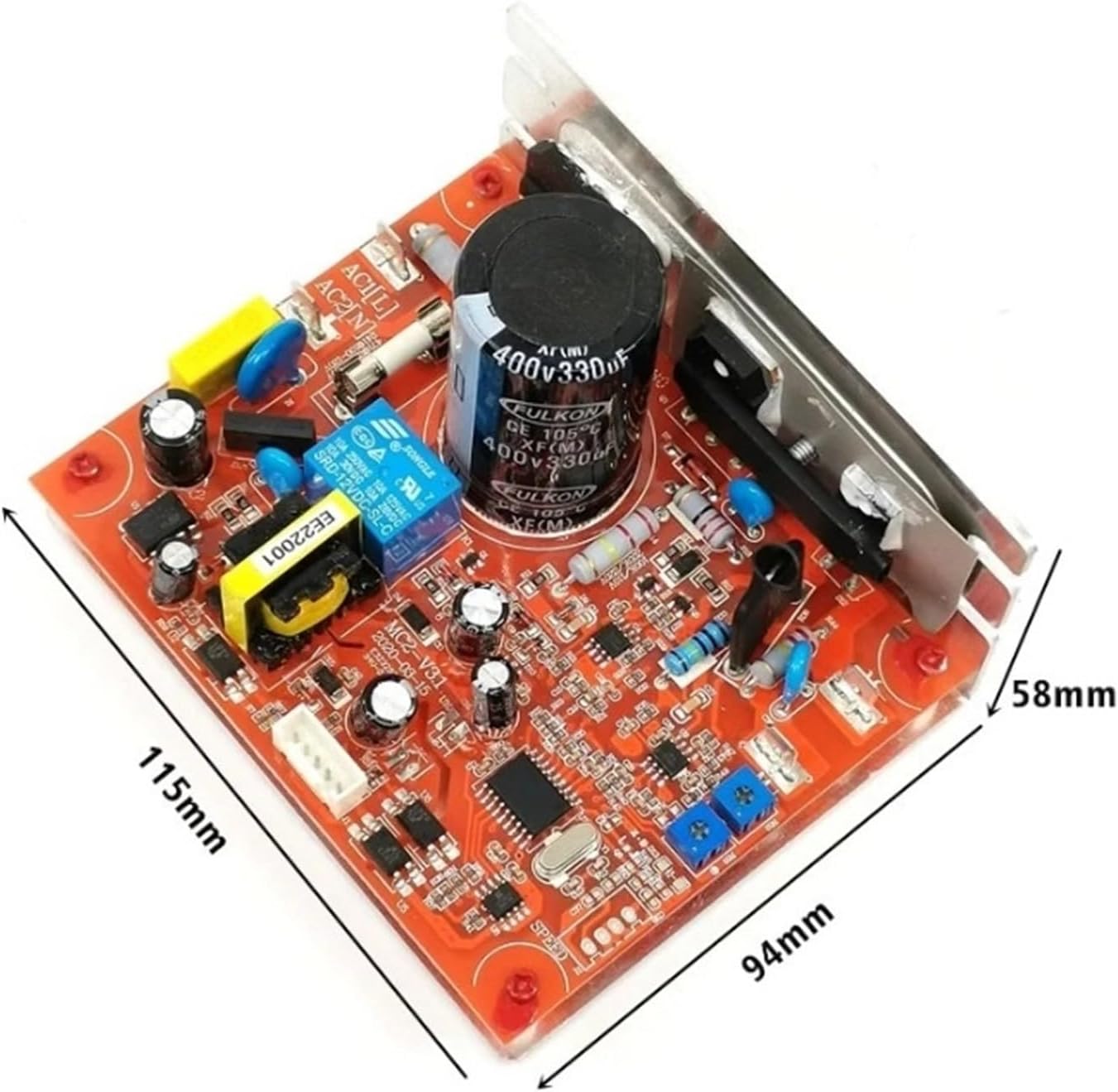 MC2-V3.1 Treadmill Motor Controller MC2 V3.1 MC2V3.1 Treadmill Circuit Board Control Board Power Supply Board Drive(110-125 vdc,Red Board)