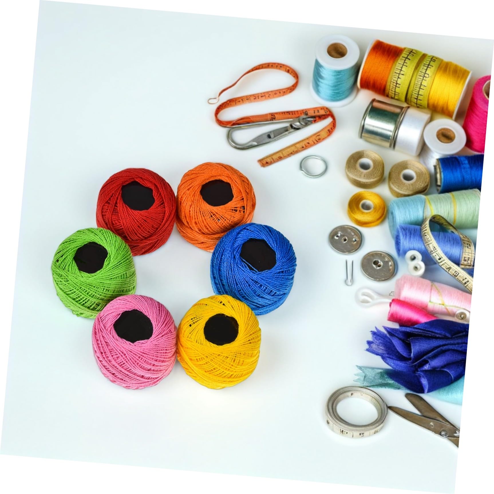 EXCEART Hilo de Bordar Multicolor, 16 Rollos, para Costura y Manualidades