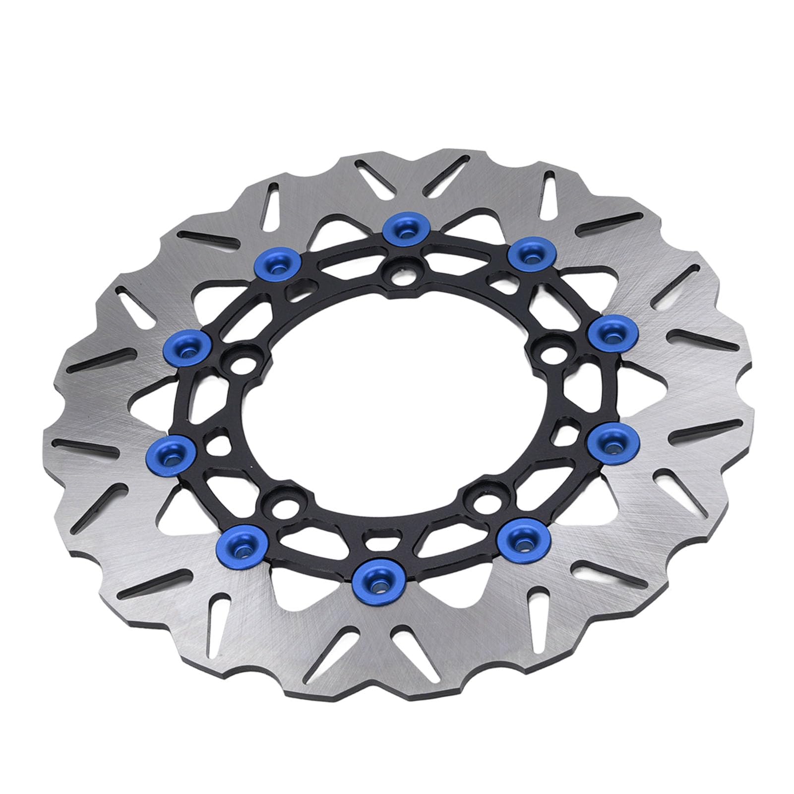 Tarcza hamulcowa na przednie koło motocyklowe, stal szlachetna, 267 mm, pływająca tarcza hamulcowa z aluminiową piastą CNC do modeli PCX125 PCX150 PCX160 2021/2024 (niebieska)
