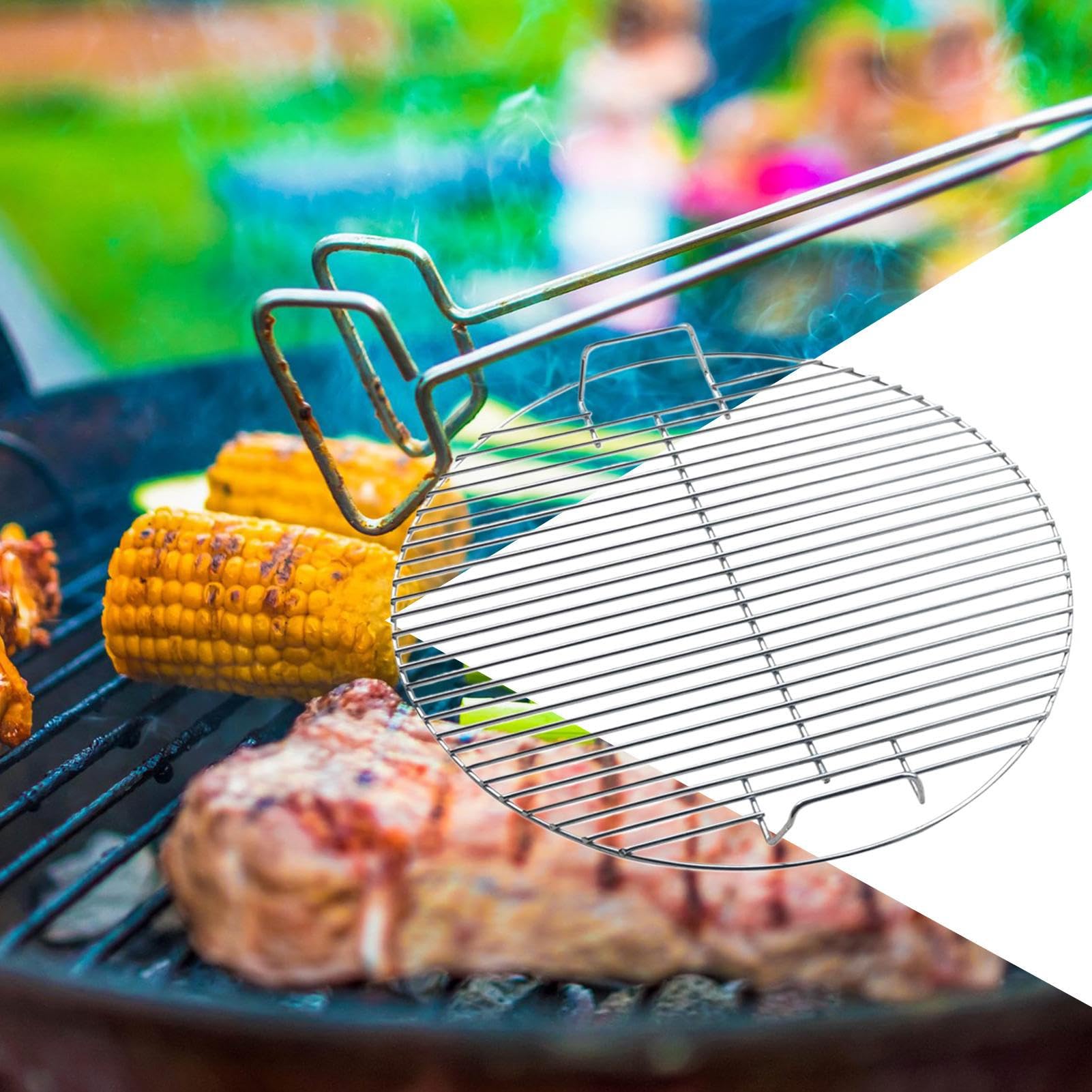Rejilla para Barbacoa Y Parrilla Acero Inoxidable Multiusos Rejilla para | Malla De Alambre Para Barbacoa Y Asado Para Camping, Aire Libre, Jardín, Patio, Terraza, BBQ, Acero Inoxidable