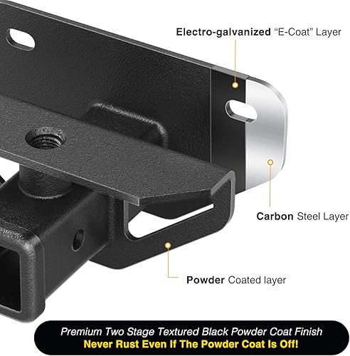 Miniatura 3 de Nilight Kit de enganche de remolque trasero de 2 pulgadas, clase 3, compatible con Dodge Ram 1500 y Ram 2003-2013 2500/3500 2003-2013, combo