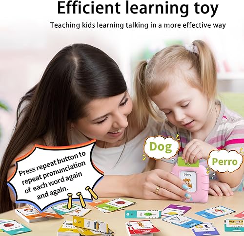 Miniatura 27 de Kidzdo - Tarjetas didácticas bilingües en español e inglés con 520 palabras de aprendizaje, juguetes educativos tempranos para niños pequeños