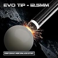 Vista 3 de EVO Gemstone Pool Cue Stick, Low Deflection Professional Pool Stick 12.5mm Evo Tip, Billiard Cue Sticks for Adults with 5/16-18 Joint, Carbon