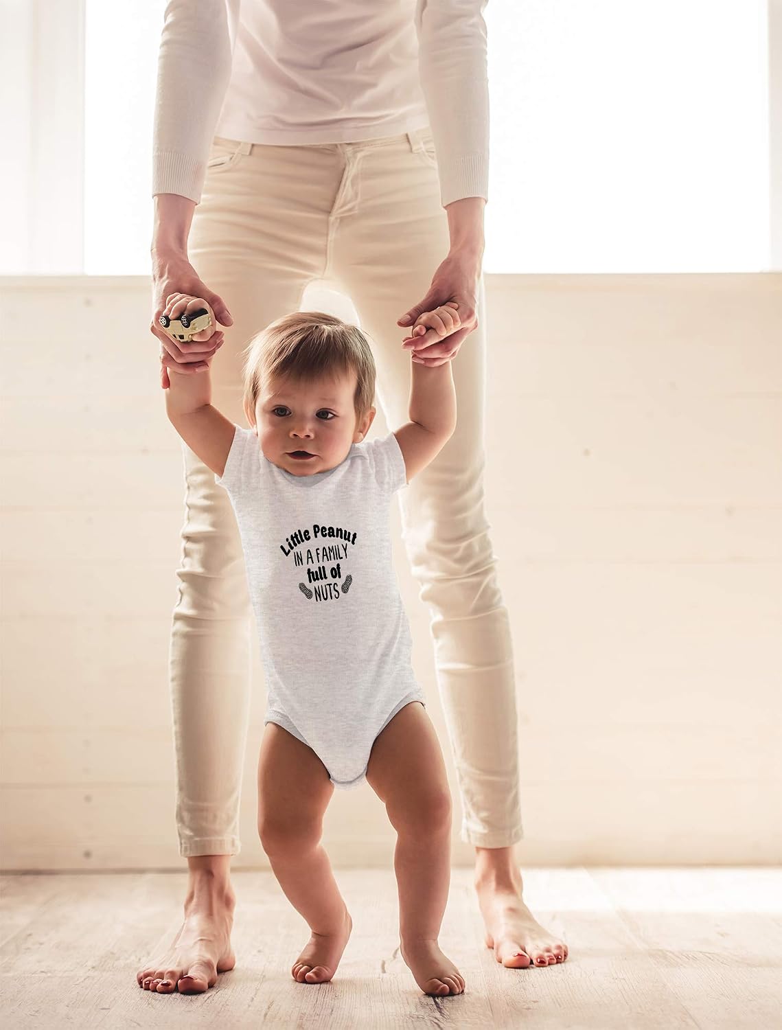 CBTwear Little Peanut Baby Bodysuit - Adorable Boy Girl Romper Clothing Funny Cute Infant Outfit Unisex