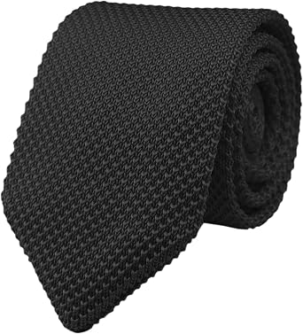 Mens Knitted Tie Vintage Casual Formal Designer Skinny Necktie Pointed Bottom