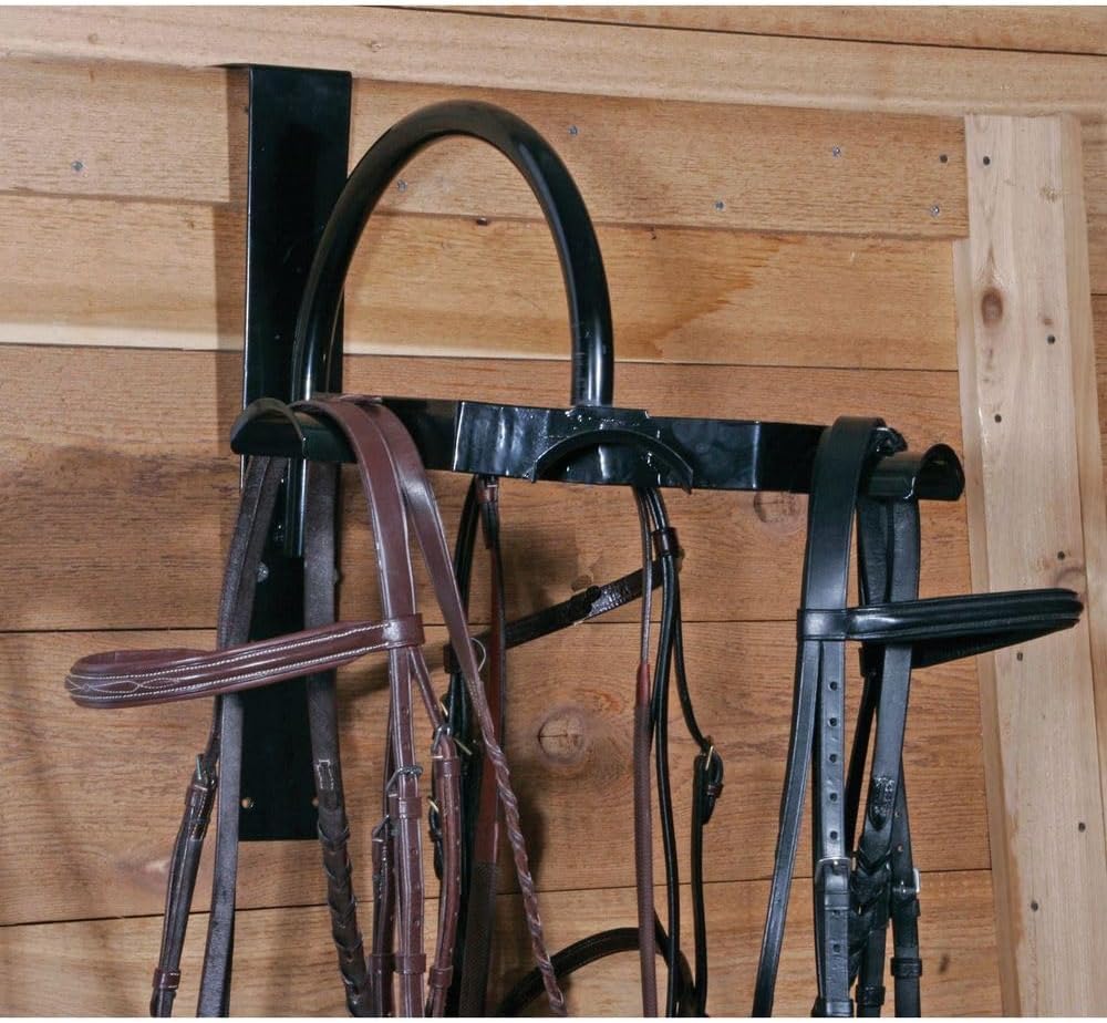 EASY-UP Carousel Tack Rack | Space-Saving, 6-Hook Rotary Design | Organized Horse Tack Selection | Strong Steel Construction | Best for Home Use