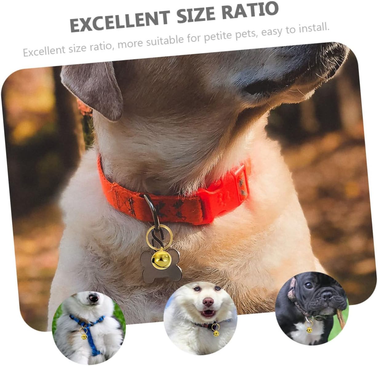 BESPORTBLE 18pcs for Christmas Decor Pet Collar Bells Fade-Resistant Holiday Hanging Decorations for Crafts and Festive Parties