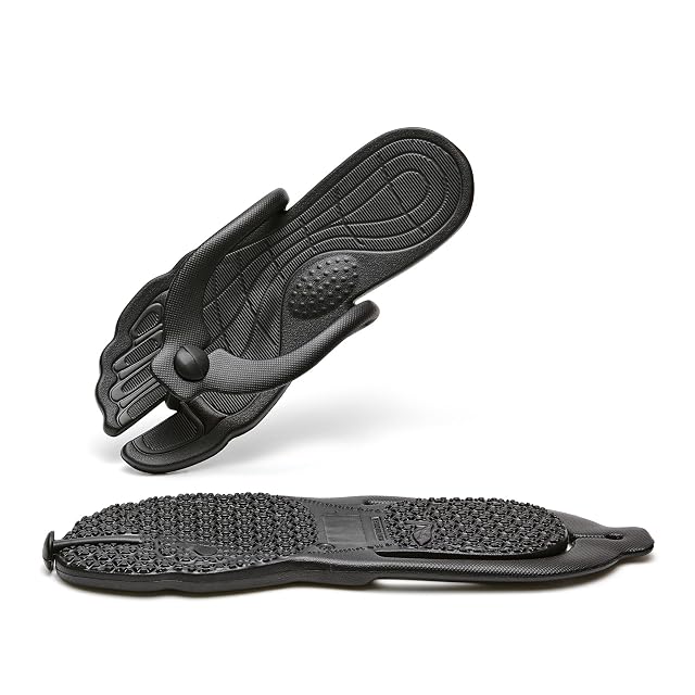 Portable Foldable EVA Flip Flops Unisex Non-Slip Lightweight Flexible Water-Resistant Quick-Dry Travel Hotel Beach Swimming Indoor Outdoor Slippers