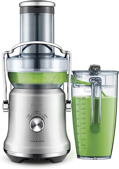 Sage SJE530BSS4GUK1 The Nutri Juicer Cold Plus, 1300 W, Brushed Stainless Steel