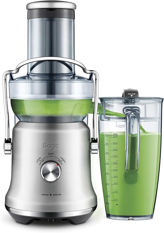 Sage SJE530BSS4GUK1 The Nutri Juicer Cold Plus, 1300 W, Brushed