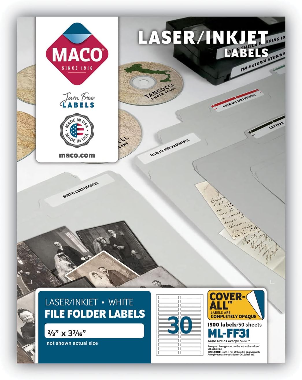 Macoファイルフォルダーラベル。